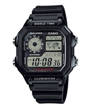 Casio Vintage AE-1200WH-1AVEF - bracciale, cassa e quadrante neri